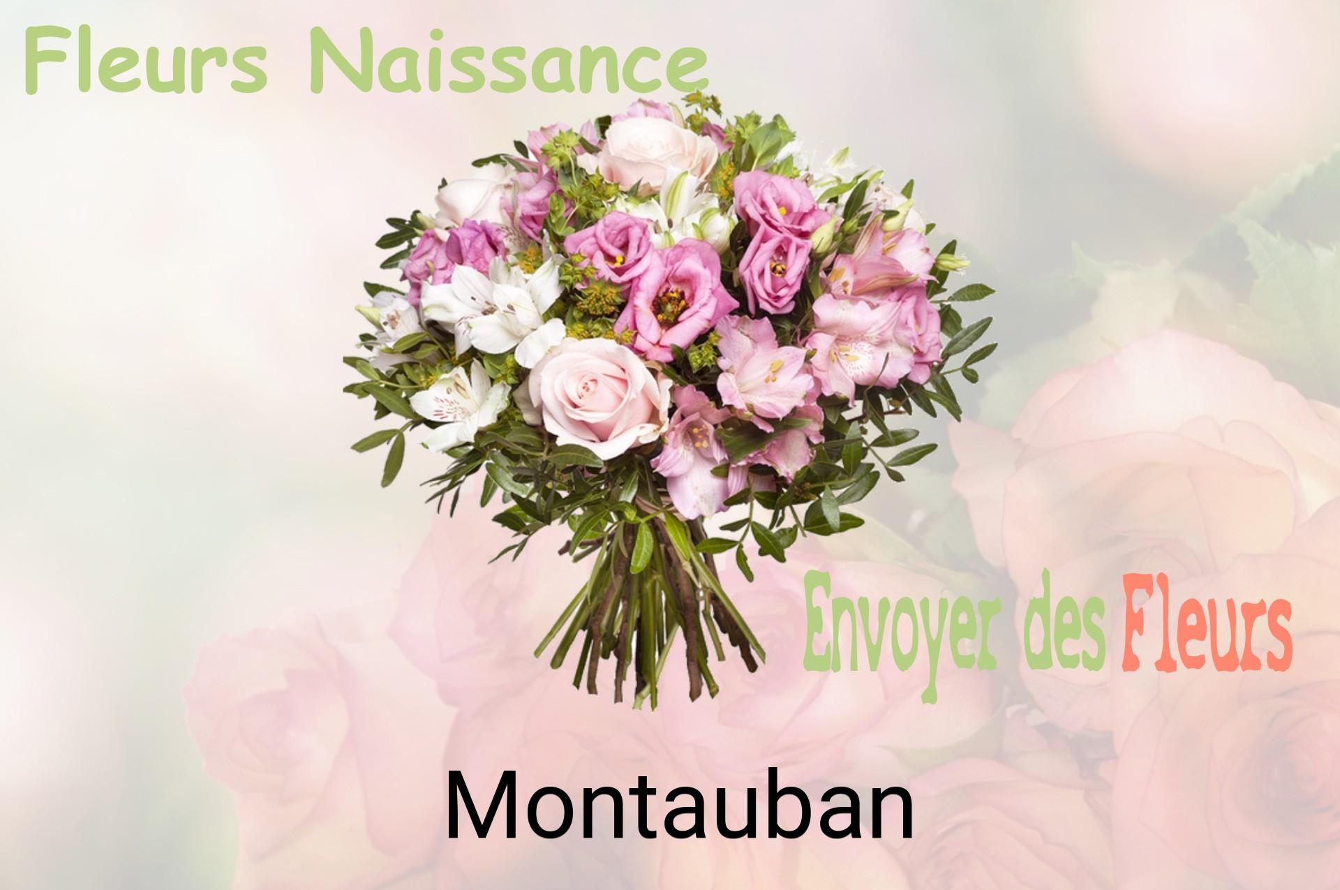 Bouquet de fleurs de naissance livré à Montauban